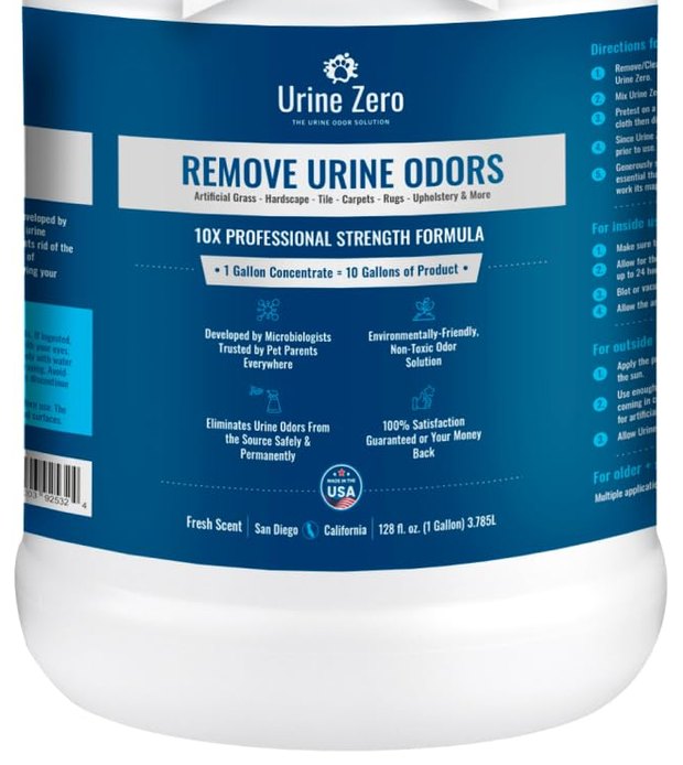 Urine Zero 10X Concentrate, one gallon jug
