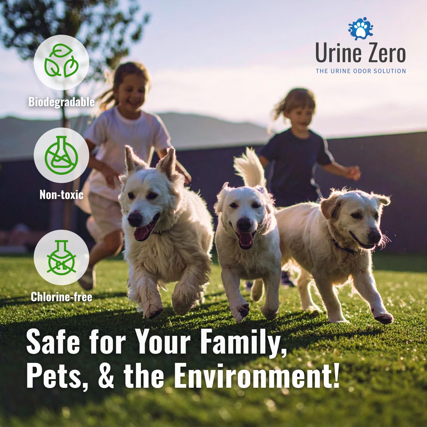 1 Gallon Ready-to-Use | Pet Odor Eliminator | Powerful Bio-Enzyme Cleaner for Dog & Cat Urine Smell on Artificial Grass, Carpet, Tile, Rugs & More | Pet & Kid Safe